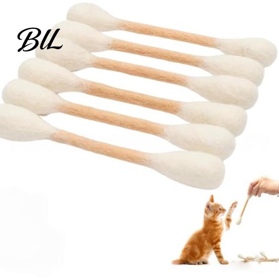 Indoor Cat Entertainment Toy 6Pcs Giant Swab Toys Soft Catnip Kick Boredom Relief Kitty Kicker Sticks for Kitten Teething Relieves Anxiety And