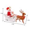 Elektrický Santa Claus Jelení vozík Vánoční dekorace Dětský dárek Losí saně Dětská hračka Panenka Panenka Opakovaně použitelné Vánoční dekorační potřeby A259