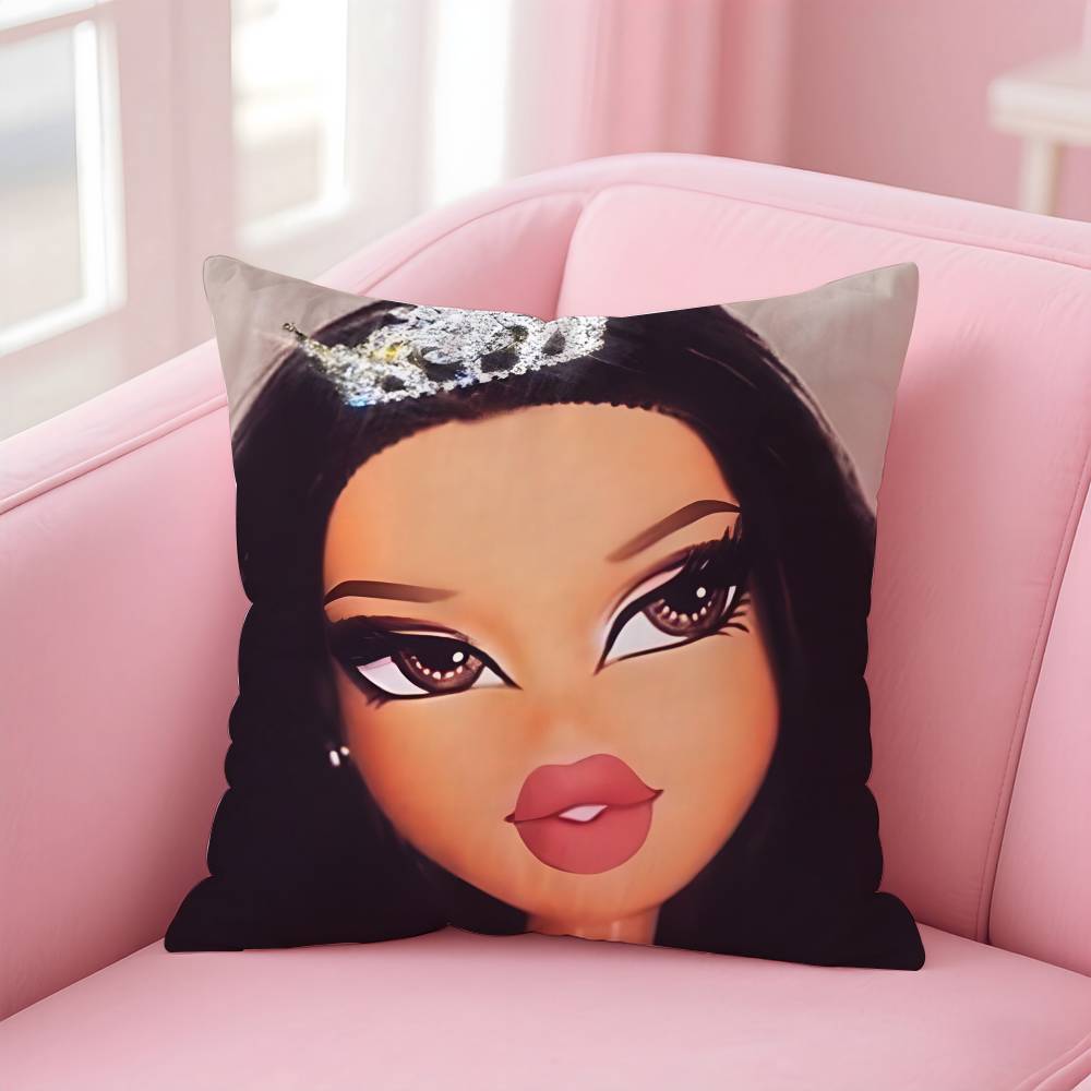 B-BratzZ Fashion m-Mask g-Girl Pillow Case Pattern Printing Pillowcase Living Room Sofa Cushion Cover Bedroom Room Decor