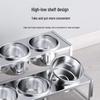 Stainless Steel 4-Compartment Condiment Rack