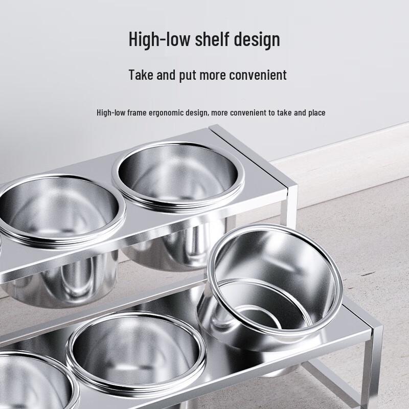 Stainless Steel 4-Compartment Condiment Rack