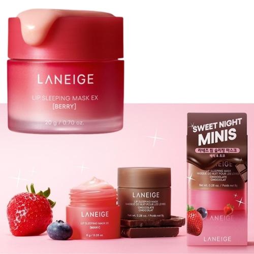 LANEIGE Lip Sleeping Mask EX Berry & Choco Special Set 2items