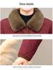 Mamas Winter-Samt-Dicke Jacke: Stilvolle Warme Kurze Jacke mit Stehkragen für Frauen mittleren Alters und ältere Frauen
