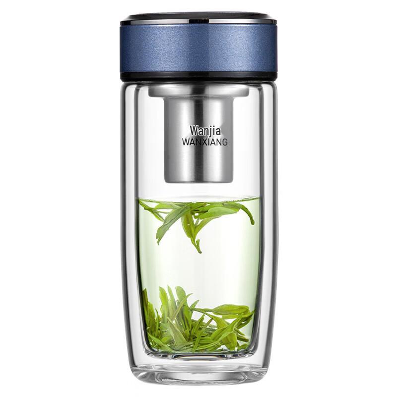 WANXIANG V270 Double-Layer Heat-Resistant Glass Mug