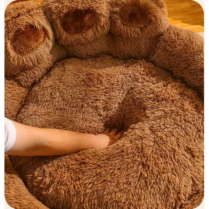 Kennel Winter Warm Medium Large Dog Corgi Golden Retriever Bed Fleece-lined Sofa Mattress Four Seasons Universal Pet Supplies