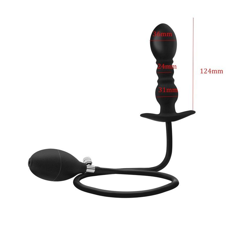 Inflatable Buttplug Anal Pump Expander Anus Dilator G Spot Stimulator Prostate Massager Inflator Extender Vagina Female Sex