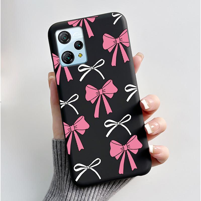 For Blackview A53 Case Blackview A53 Pro Back Cover Luxury Cute Love Rabbit Funny Black TPU Soft Silicone Protective Phone Case