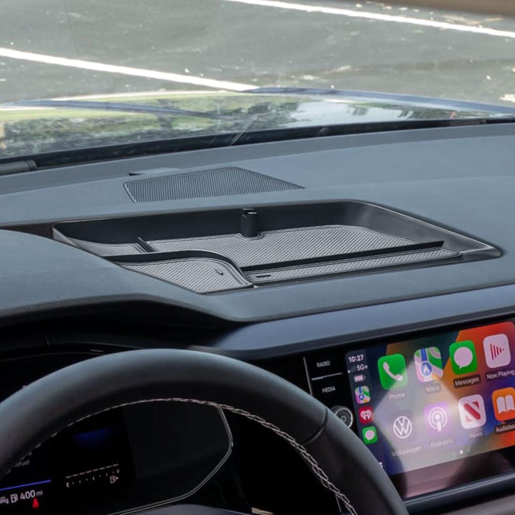 Center Console Dashboard Tray for 2025 2025 2025 Volkswagen VW Taos Behind Screen Organizer Dash Board Storage Box Accessories