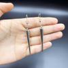 Punk Hip Hop Stainless Steel Rivet Dangle Earrings - Gothic Style Versatile Jewelry