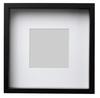 IKEA SANNAHED Frame, Black, 25 Cm X 25 Cm (604.591.23) and ALFTA Adhesive Hooks for Frames, White (903.828.44)