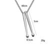 Jazz Band Drumsticks Pendant Necklace for Men Trendy Rockers Jewelry Stainless Steel Hip Hop Style Accessory