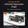 For iPhone 16 Pro Magnetic Case TPU+Acrylic Kickstand Phone Cover with Glass Lens Film