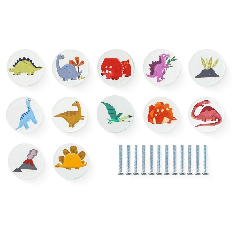Attractive Animal Shape Round Wooden Drawer Handle Multifunctional Cabinet Pull