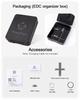 RovyVon E5 Keychain Dual Power USB C Rechargeable and AAA Replaceable EDC 4000K Warm White LED Flashlight with Sidelight for and Emergency Use