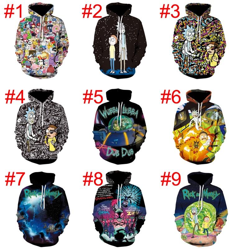 Rick Womenmen And Morty Funny 3d Print Casual Hoodie Sweatshirt Jumper Pullover