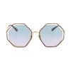 Chloe Chic Classico Street Style Occhiali da sole Versatili Occhiali da sole da donna Oro CH0046S-002