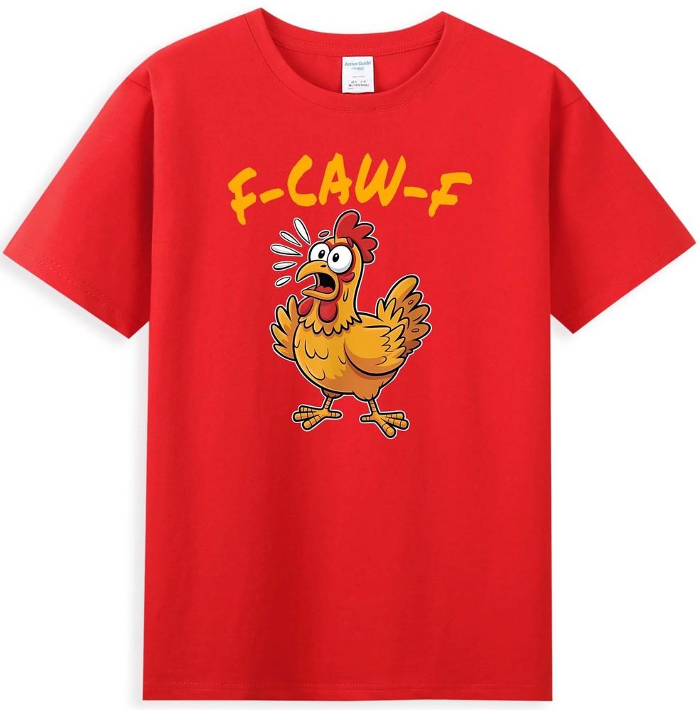 FCawF Chicken Funny Fcawf Chicken Graphic Meme Quote Retro Unisexs TShirt S