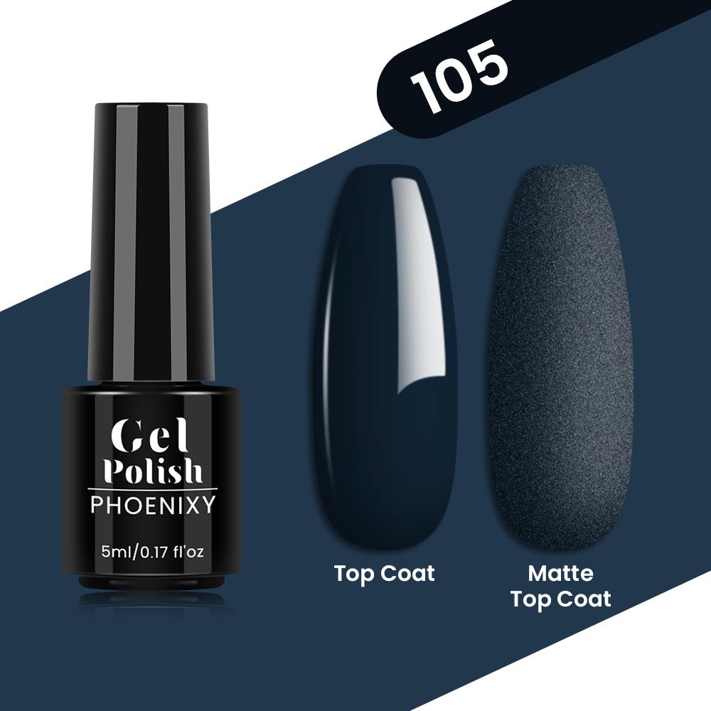 PHOENIXY 80 Farben Nagel-Gel-Nagellack, 5 ml, UV-LED-Farb-Nagelkunst-Hybrid-Nagellack, Liner-Gel, Maniküre-Kunst, semi-permanent, glitzernd, glänzende Farben-Gel