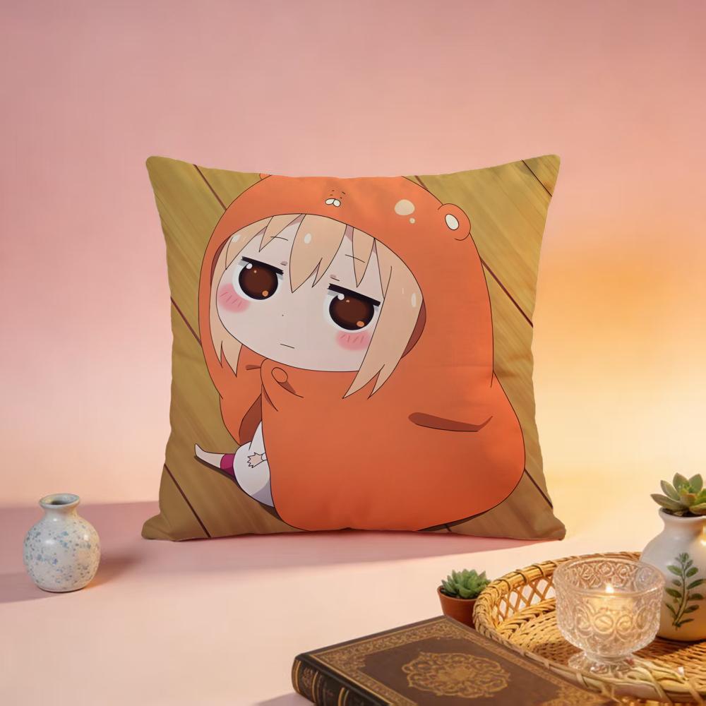 Fashion HHimouto Umaruchaning Cushion Cover Premium SkinFriendly Pillow Case MultiPurpose for Home Office Travel