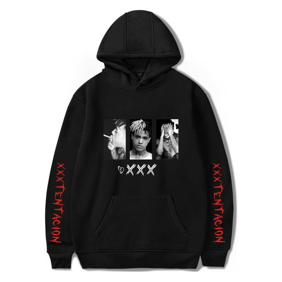 Trendy Rapper Fashion Fleece Hooded Long Sleeve Sweater Warm Jacket