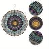  Carillon éolien mandala en métal 10 pouces Décoration de jardin extérieur Carillon éolien rotatif pour patio cour Printemps Été Thanksgiving Fête des Mères Cadeau