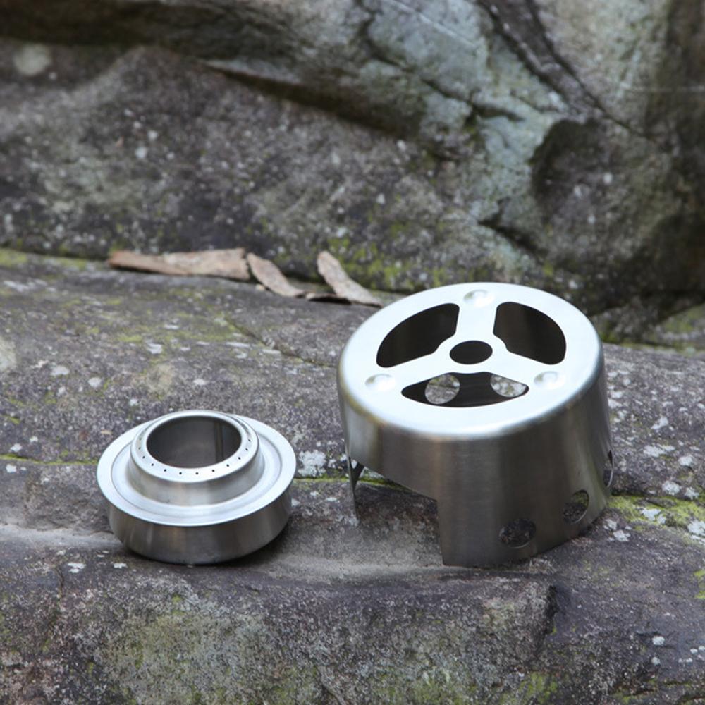 0.5L Hot Water Kettle with Coffee Pot Ti Spout with Stainless Steel Alcohol Stove for Outdoor