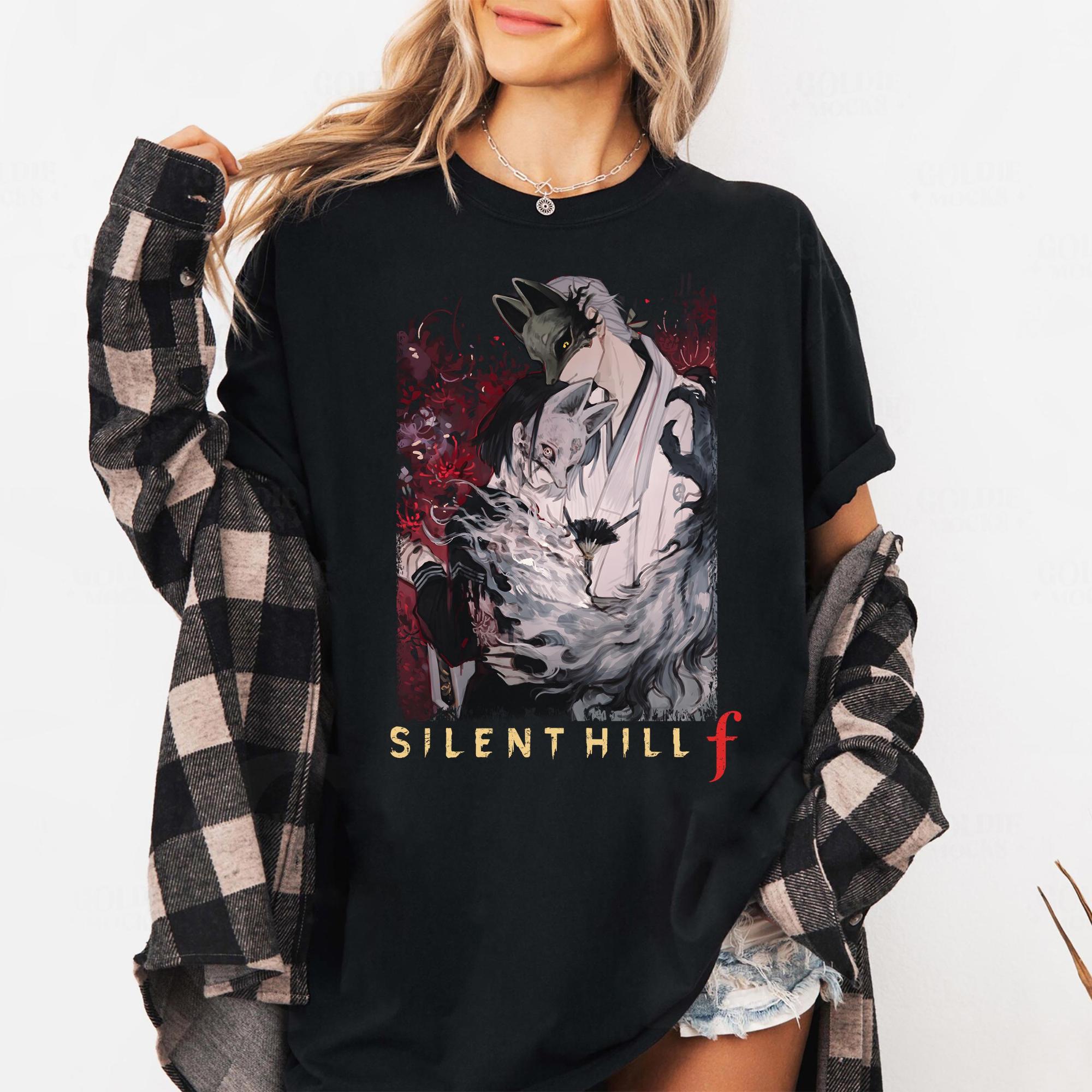 

Женская футболка с принтом в стиле Silent Hill F для весенне-летнего модного тренда, топ из чистого хлопка, нейтральная футболка с коротким рукавом M