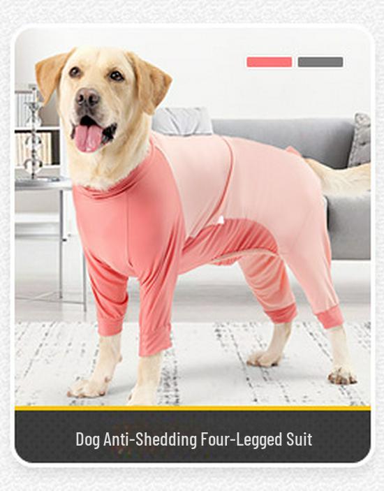 Letní kombinéza pro mazlíčky proti vypadávání srsti: Prodyšný, čtyřnohý domácí obleček pro velké psy