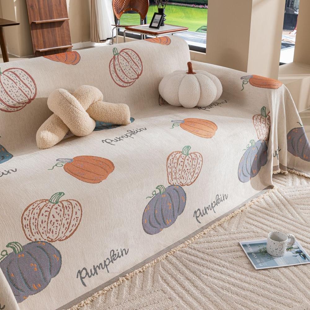 

Чехол для дивана в виде тыквы, коврик, пледы для гостиной, дивана, парная позиция, современный плед для кемпинга, пикника, плед 180x130cm