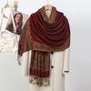Pashmina Scarf Shawl Wrap Paisley Jacquard Stoles Vintage Cashew Scarves Printed Cotton Tippet Sunscreen Hijab