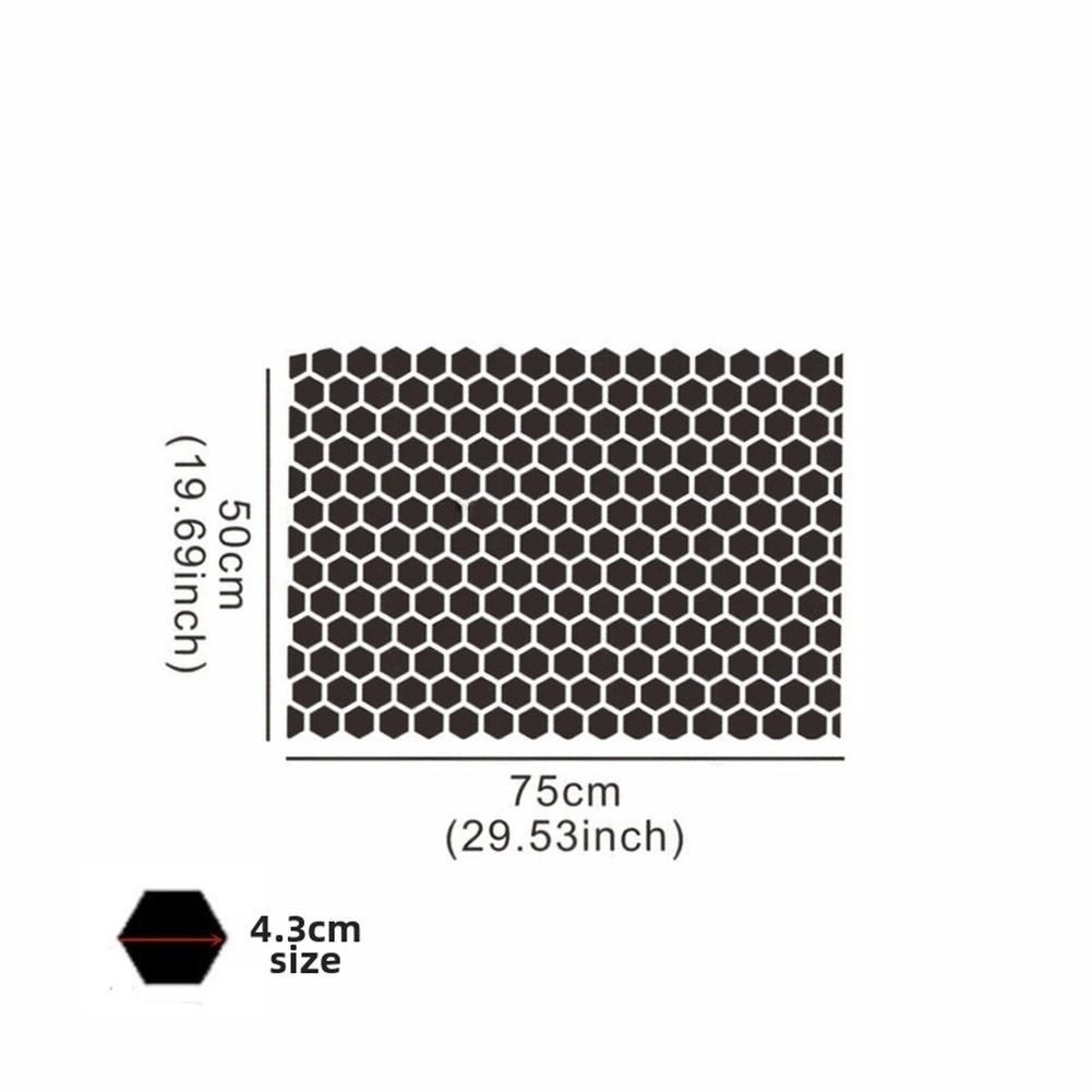 Sechseckige Sonnenblende Auto Fenster Aufkleber Geometrisch Vinyl Aufkleber