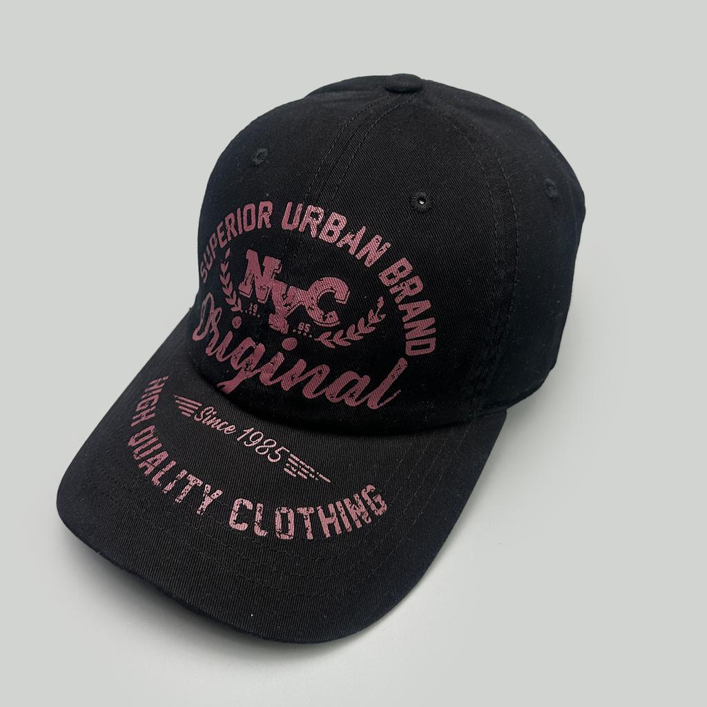 Four Seasons American Personality Printed Alphabet Baseball Cap Men'S And Women'S Shade Niche Retro Cap