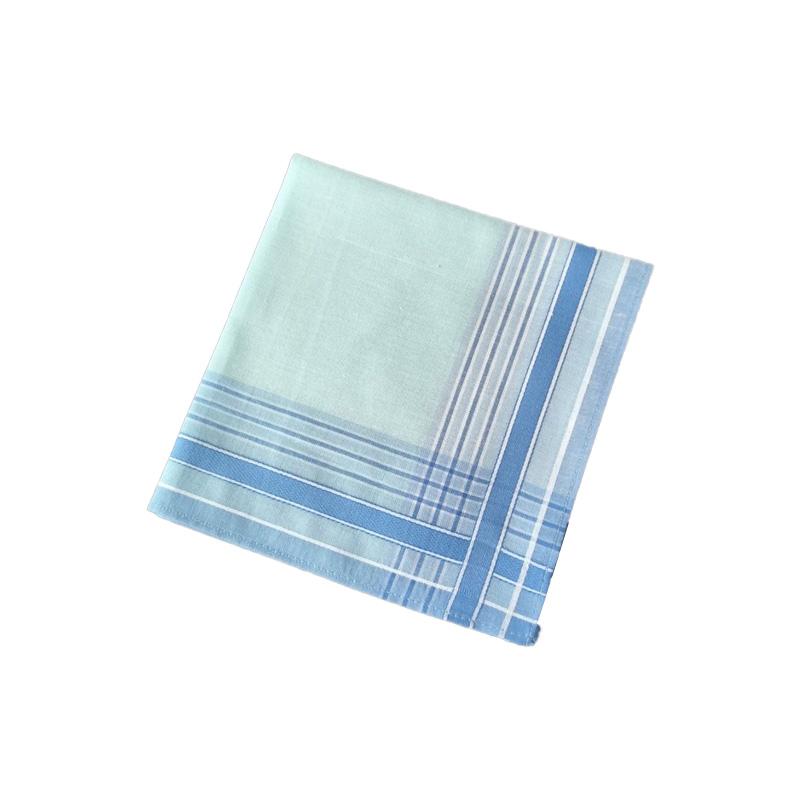 3Pcs Cotton Wedding Party Gift Women Square Color Plaid 29*29cm Hand Towels Sweat-absorbing Checkered Printed Handkerchiefs