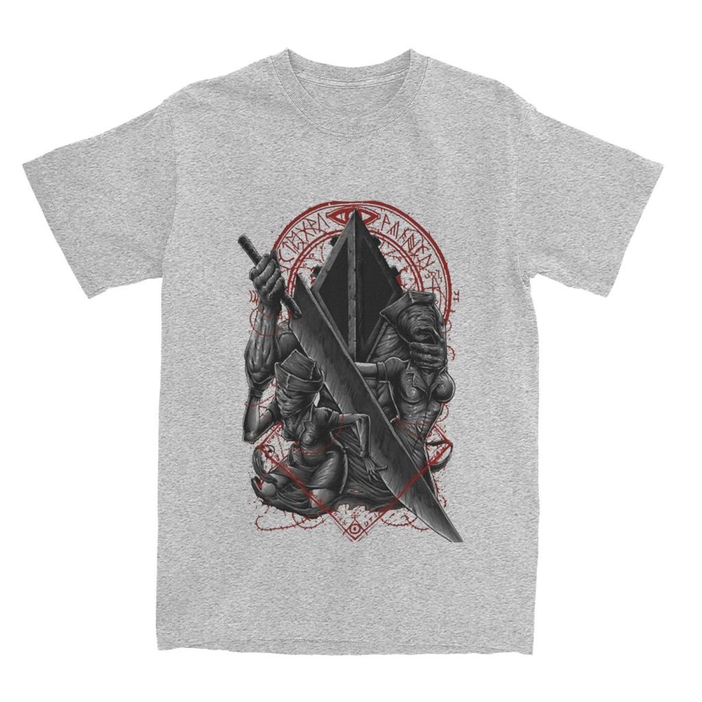 Silent Hill Horror Pyramid Head T Shirt Summer Game Street Style TShirts Cotton Hipster Tshirt For Mens Short Sleeve Tees