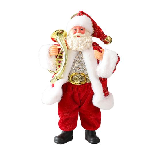 Christmas Santa Claus Doll Decoration Handcrafted Home Office Xmas Tree Santa Figurine Hanging Ornament Holiday Party Pendant