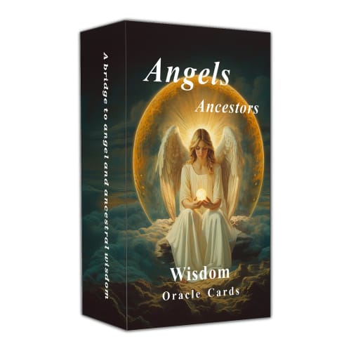 Han Yu Bowen Angels Ancestors Oracle Card Deck, Oracle Tarot Cards Spiritual Guidance Oracle Cards for Beginners, Wisdom from Angels and Ancestors, Or