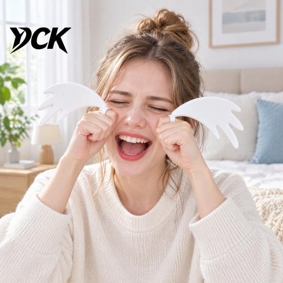 Funny Role Play Items 3D Printed Tears Ring Prop, Crying Face Teardrop Finger Rings, Interactive Video Props Novelty Photo Booth for Selfie,