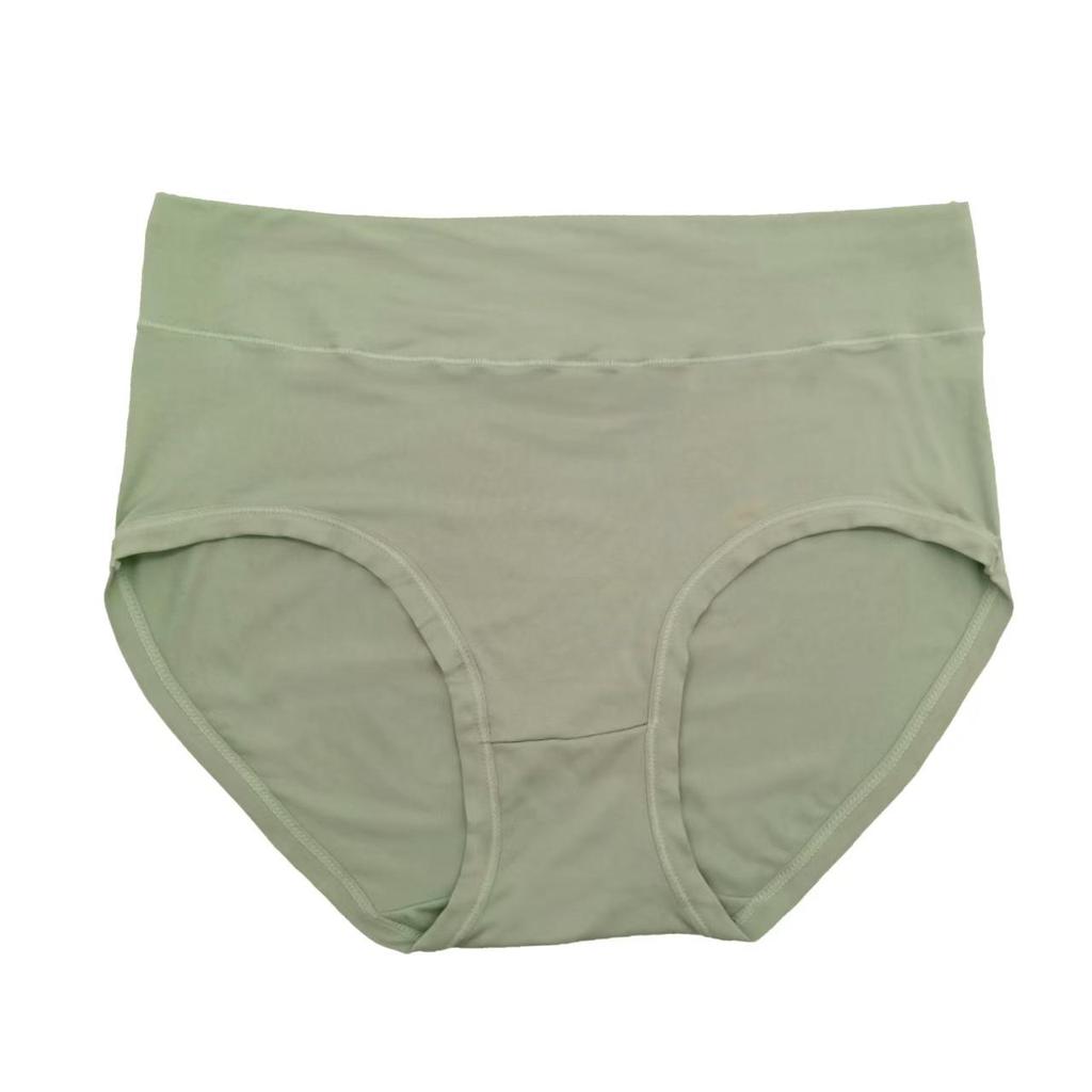 Plus Size Women's High Elasticity Solid Color Fabric Underwear: Comfortable & Versatile
