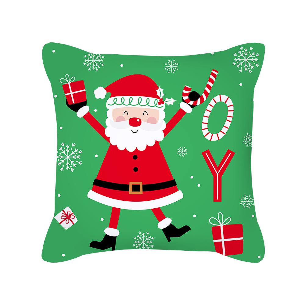 New Nordic Ins Cartoon Christmas Pillow Cover Holiday Gift Square Cushion Cover