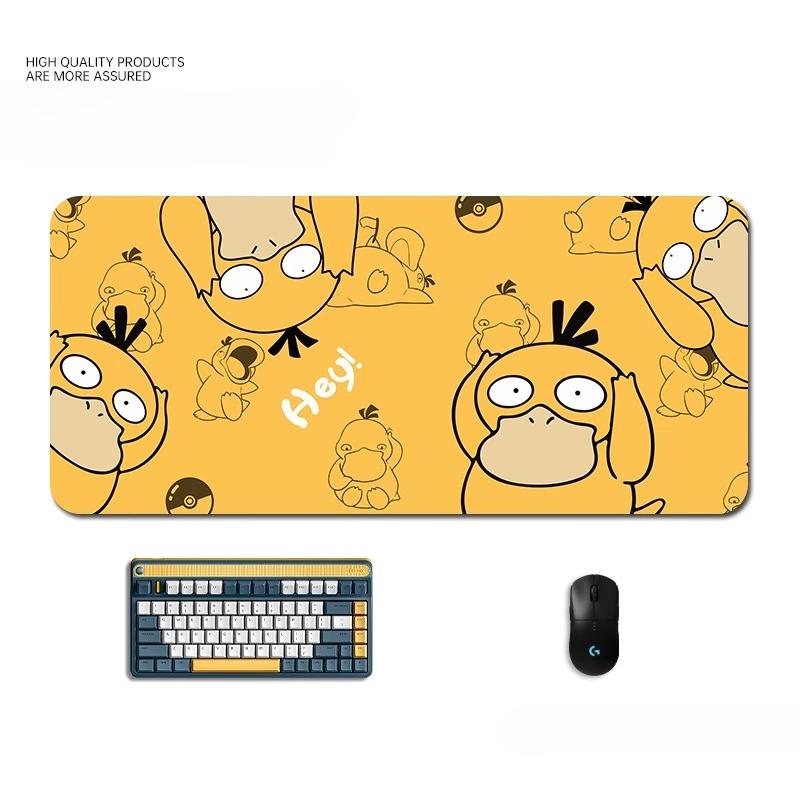 High Definition Psyduck Printed Mouse Pad Animation Cartoon Cute Boys/ Girls Desk Pad Office Computer Keyboard Pad Table Mat