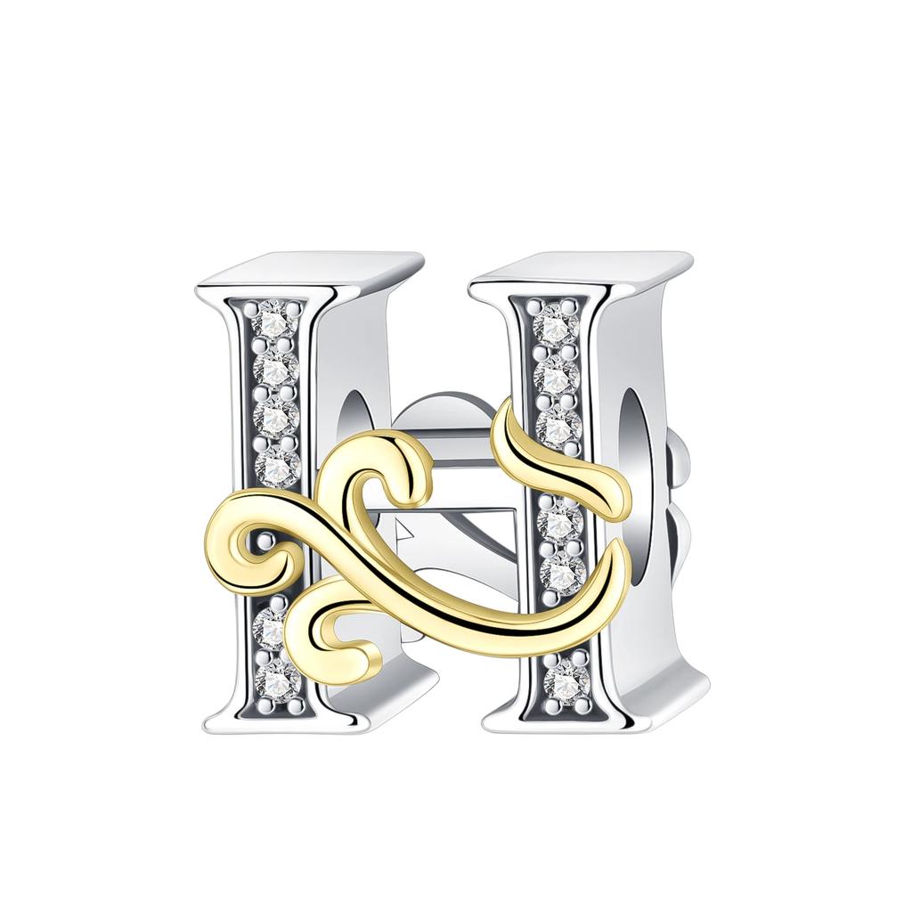 Copper Full Series Of A-Z Letters Pendant Charms For Originalbracelet Charm Necklace Diy Female Jewelry