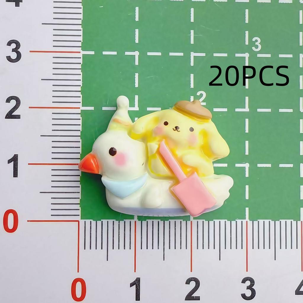 10/20PCS Bumper Car Series Resin Accessories DIY Phone Case Cream Glue Hair Clip Patch
