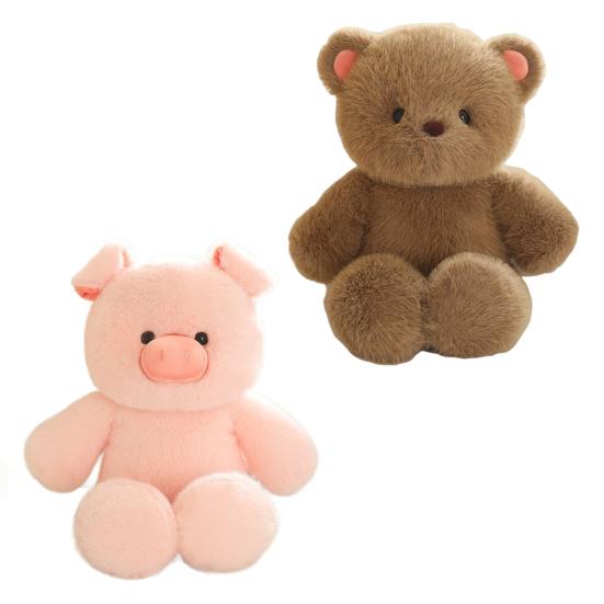 Giant Pig Stuffed Animal Plush Pillow Ultra Soft Hugging Pig Doll Christmas Birthdays Decor Room Accessory
