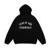 Unisex Streetwear Hoodie With Bold Letter Print Oversized Fit Fleece-Lined Cotton Sweatshirt