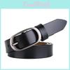 Elliptical Alloy Buckle Leather Womens Belt For Casual And Office Use