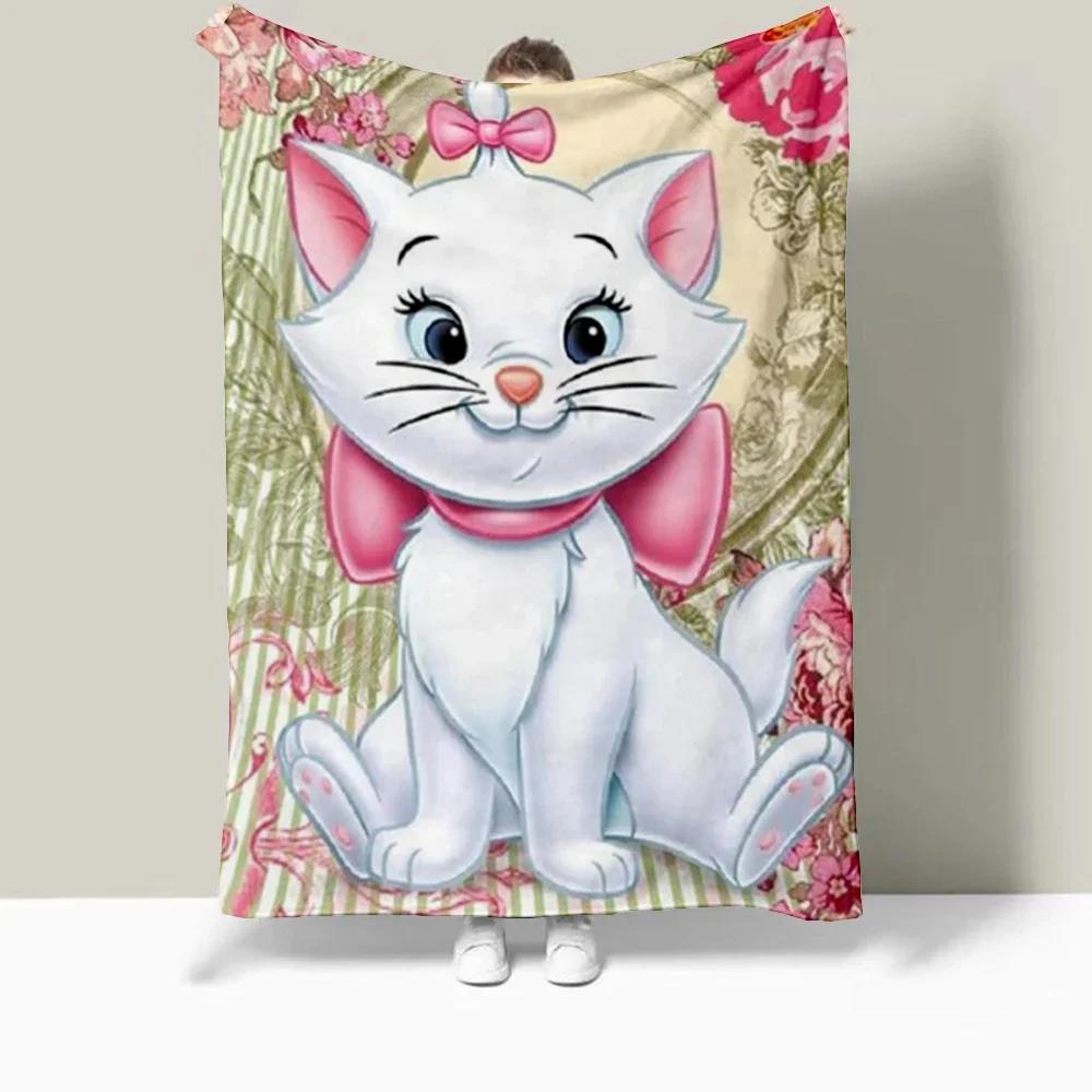 

Cute Mary Cat Blanket Fashion 3D Printing Soft and Comfortable Blanket Home Decoration Bedroom Living Room Sofa Travel Blankets 75x90cm