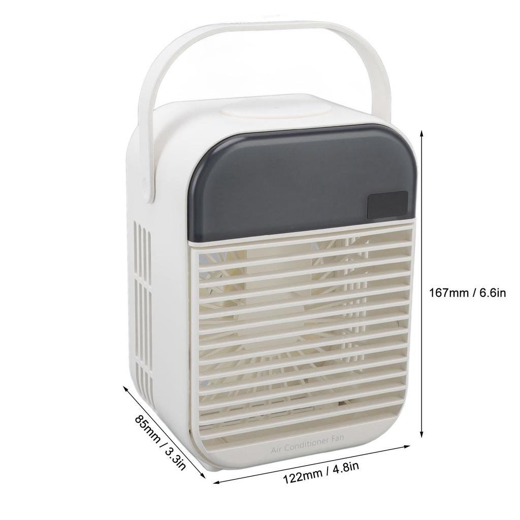 Portable   Conditioner Fan 3 Wind Speed Efficient Misting Low Noise USB   Conditioner Cooling Fan with Night Light