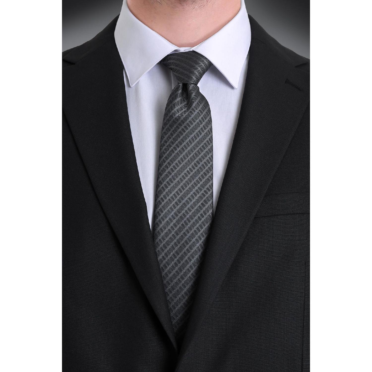 

Gray Striped Tie серый