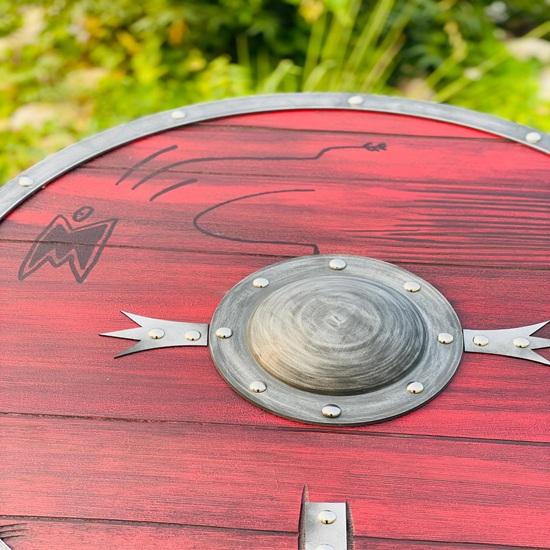 60.96 cm Viking Shield Ragnar Lothbrok Battleworn Authentic Shield Medieval Warrior Shield Wall Decor Best Gift
