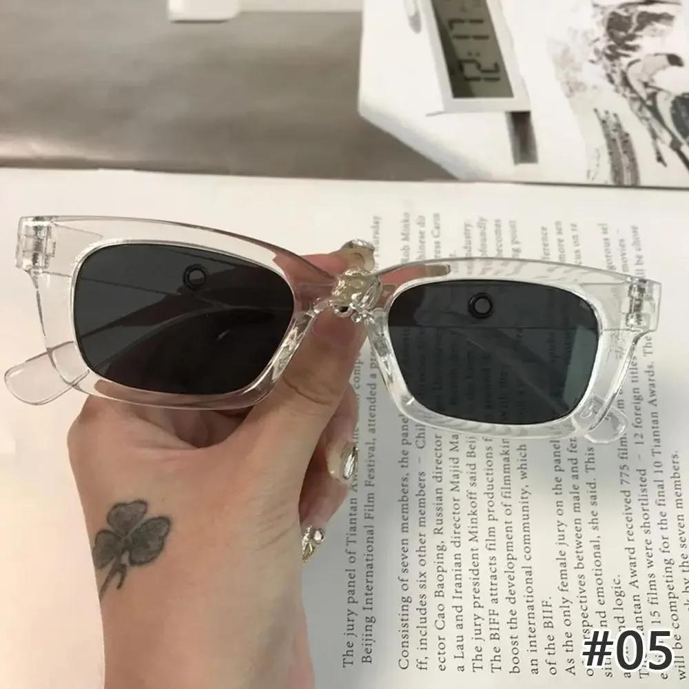 New Style Retro Style Small Square Sun Glasses for Women's Vintage Style Trendy y2k Sun Eyeglasses Brand Designer Luxury Design Eyewear for Male